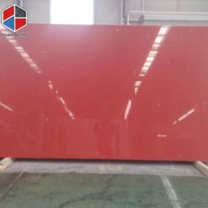 Pure-red-polished-quartz-slab-1