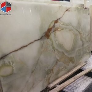 Landscape green onyx slabs