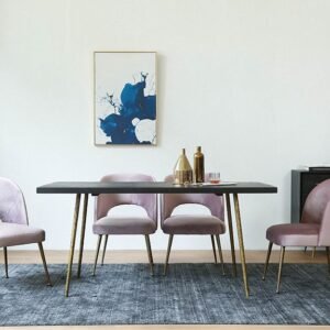 Pink-velvet-dining-chair-4