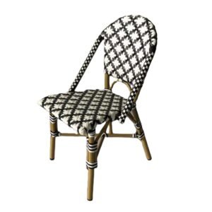 white-Violet-pattern-chair-stacked-chair-rattan