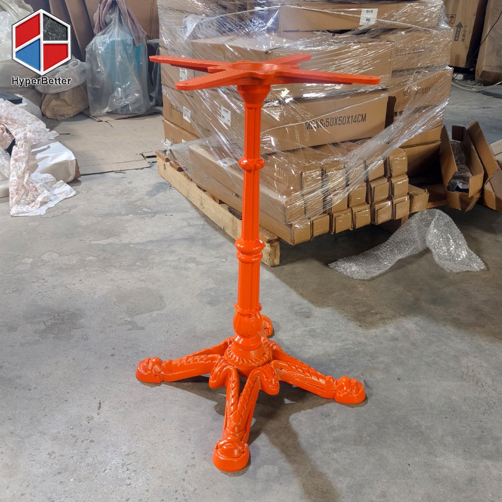 Orange French Table Base