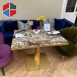 Customized Quartzite and Granite Table for Hotel in UK