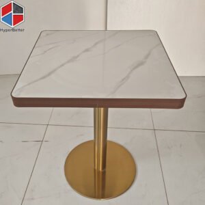 Wood Edge Sintered Stone Table