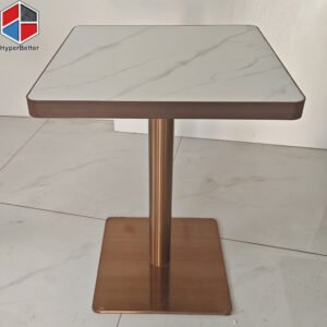Wood Edge Sintered Stone Table