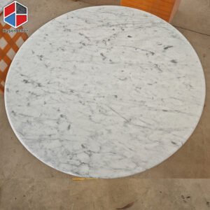 Round Carrara Marble Table