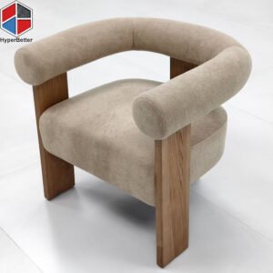 Camel Velvet Chairs 1