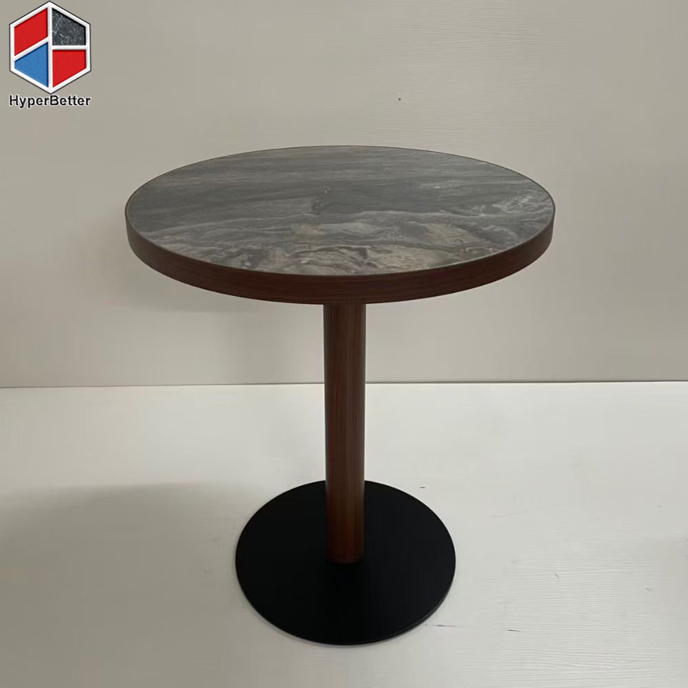 Circle Wood Edge Restaurant and Coffee Table