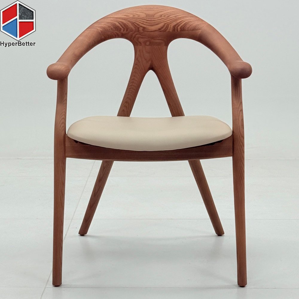 Leather Seat Walnut Wood Butterfly Chairs
