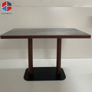Rectangle Wood Edge Restaurant and Coffee Table