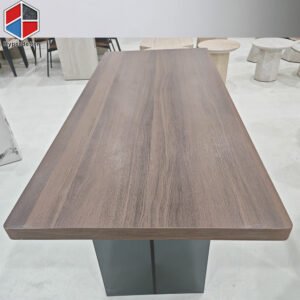 Walnut Timber Sintered Stone Table