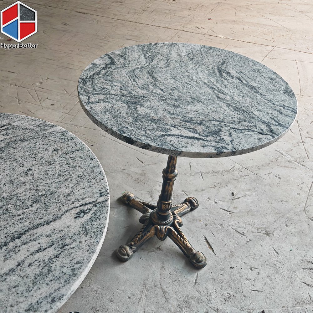 White Granite Restaurant Outdoor Table